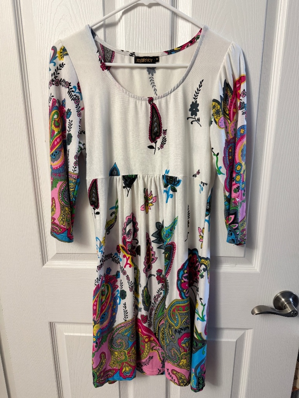 Empire Waist Paisley Dress